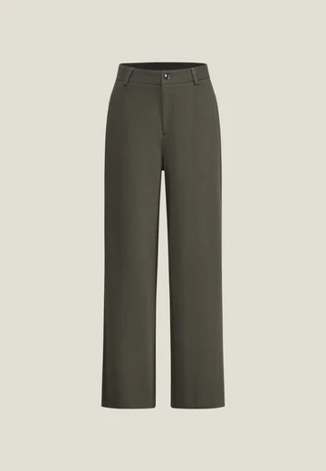 กางเกงขายาวสำหรับผู้หญิง Straight Leg สี Green