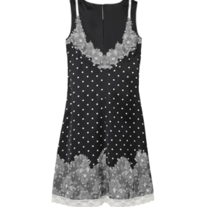ชุดเดรส THE TROMPE L'OEIL SLIP MIDI DRESS สี BLACK MULTI